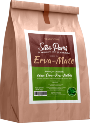 20 pacotes de Erva Mate Tradicional com Ora-Pro-Nóbis – 1/2 Kg (Artesanal para Chimarrão)